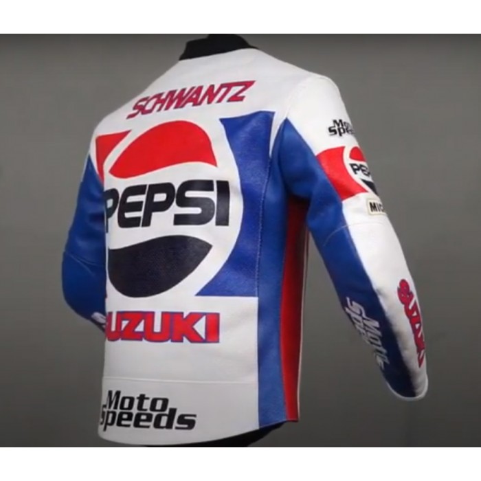 Kevin Schwantz Pepsi Suzuki GP 1988 Motorbike Leather Jacket